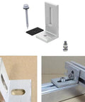 Durable Aluminum Roof Mount L Foot Brackets For Sloped Tin Roofs, Adjustable Rail Positioning, No Fuss Easy Install Solar Panel Mounting Kit