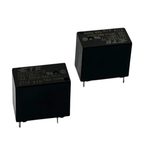 Set Of 2 10A 12V DC SPST 4 Pin Go To General Purpose Relay for DIY projects and automotive electronics, side view