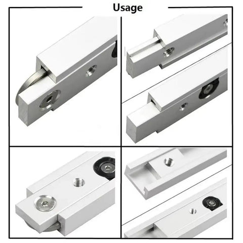 T Track And Miter Track Jig Kit For Woodworking Table Saws Built Tough With Aluminum Alloy Tracks and Sliders