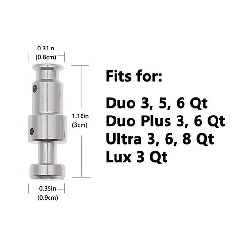 Float Valve Seal Replacement Kit With 6 Gaskets For Instant Pot Duo And Ultra Models, valve dimensions and model fit list