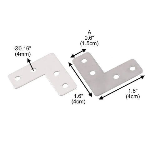 Built Tough Stainless Steel Corner Braces And Angle Brackets Rock Solid Heavy Duty Shelf Supports Gonna Nail Your Furniture Assembly With This Rust Proof Four Piece Hardware Setup