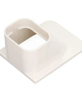 Slick Pvc Air Conditioner Line Cover Hide Ugly Refrigerant Pipes Mini Split Ac Tubing Sleeve, white PVC fitting with smooth finish.