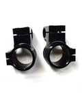 41mm Fork Tube Clamp Mount Kit Clip On Handlebar Riser with 1 Inch Black Anodized Clamps for Motorcycles CNC 6061 Aluminum