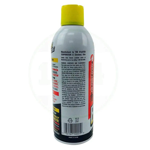 Side view of an 11 oz can of Penetrating Catalyst Lubricant That Loosens Rusted And Frozen Parts, Top Selling Penetrant Since 1957