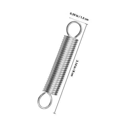 Healeved 20pcs Stainless Steel Extension Springs Small Spring Kit With Hooks For Electric Vehicle Parking Stands Ladder Feet Support Bracket Repair DIY Easy Install, 3.14 in