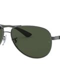 Carbon Fiber Frame Polarized Aviator Sunglasses For Men Dope Lightweight Durability With Gunmetal Finish And Dark Green Lenses