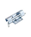 Hidden Weldable And Detachable Iron Hinges For Doors And Cabinets Concealed Hardware with one color finish, side angle view.