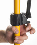 Close-up of Big Shot Trigger for smoother launching and snappier line setting with a quick mid pole attachment on 1.25 inch fiberglass pole.
