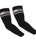 Premium Cooling Arm Sleeves With UV Protection And Ice Silk Fabric For Auto Mechanics And Workshop Crew Usa Flag Design, black, pair