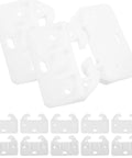 20 Pack Plastic Bottom Mount Drawer Slides Replacement Parts For Dresser Cabinets And Wardrobes White Hardware Durable Easy Install Crab Shaped Design For Smooth Glide And Quick Fix