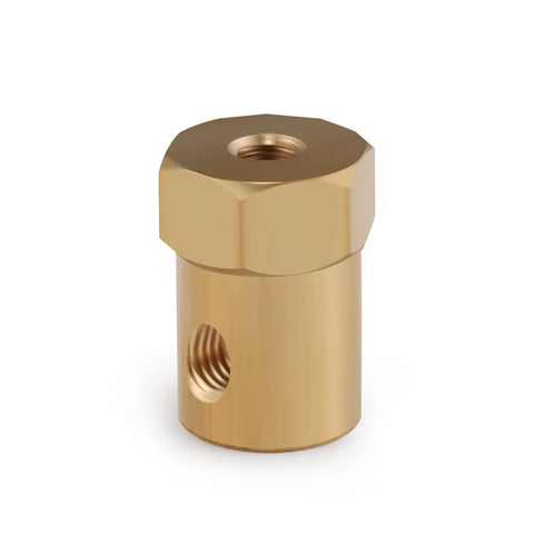 4 Pack Hex Couplers With 4mm Bore Brass Shaft Couplings For RC Cars And Model Motors, Durable Shaft Linkage Reducing Vibration At High Speed, Includes 8 M4 Screws And 2 Hex Wrenches For Quick Install. brass coupler with 4mm bore and side screw hole