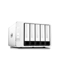 Beast Class Five Bay Diskless External Storage Enclosure With Real Hardware Raid Controls showcasing five drive bays in sleek design.