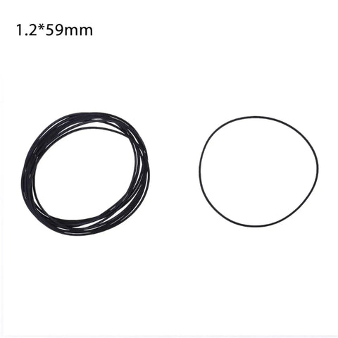 10 Piece Square Rubber Drive Belts Set 1.2mm By 1.2mm Flat Belts Replacement Kit for DVD Drives CD ROM Walkman Recorders
