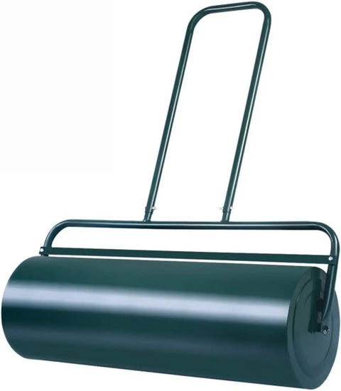 Heavy Duty 12x36 Inch Lawn Roller Water Or Sand Filled Drum For Push Or Tow Behind Use, 63L/17 Gallons, Adjustable Weight, Built Tough