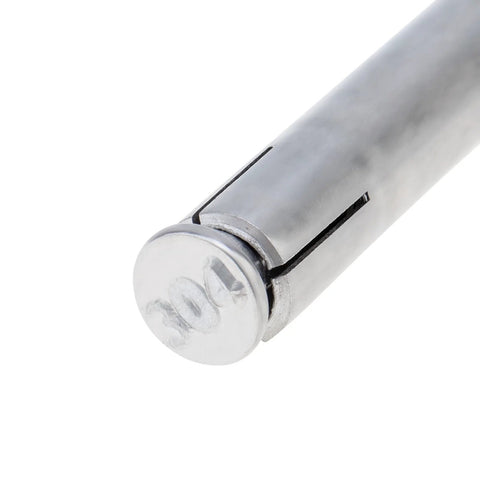 10 Pack M6 89mm Concrete Eye Bolts Stainless Steel Wall Eyebolts Concrete Shoulder Brick Anchors close-up view