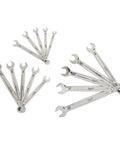 Metric Combination Wrench Set With 25 Percent More Torque Max Bite Open End Grip And Beefy I Beam Handle Ink Filled Size Labels