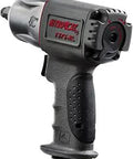Half Inch Mini Composite Air Impact Wrench With Twin Hammer Mechanism Beefy Torque And Workhorse Build For Truck And Frame Work Ergonomic Durable Housing Loosening Up To 900 Ft Lb 1,750 BPM Under Load Compact Power Tool side view
