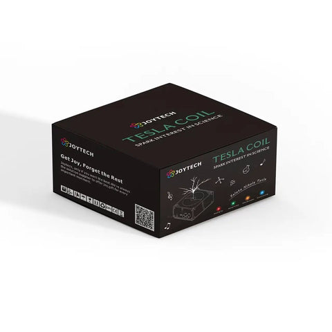 Product packaging for Bluetooth Music Tesla Coil Arc Plasma Loudspeaker Desktop Experiment Toy Model SSTC SS02 with wireless transmission.