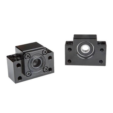 Heavy Duty Sfu2510 Ball Screw With 25mm Diameter And C7 Grade Precision For CNC Machining Projects Including Single Flange BK And BF End Machined Parts To Boost Your Build Performance Today, black machined BK and BF end support parts.