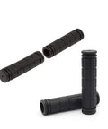 Non Slip Bike Handlebar Grips For Kids Bikes Two Pairs Soft Grippy TPR Rubber Bar Wraps Four Point Seven Inch 22mm Inner Diameter Black