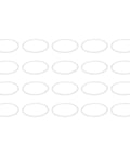 Fifty Heavy Duty PTFE Flat Washers Serving As Tough O Ring Gasket Spacers sized knockout for 34mm centers in white.