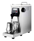 Hassle Free Automatic Espresso Maker With Quick Milk Frother And Programmable Timer Keeps Coffee Warm Solid Silver Design, 1450 watt.
