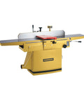 12 Inch Cast Iron Jointer Featuring Parallelogram Frame Design And Triple High Speed Steel Straight Knife Head 3Hp 230V Motor in yellow.