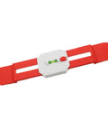 Telescopic Level Ruler Wall Mount for Split Air Conditioner Indoor Unit with red plastic and bubble level feature.