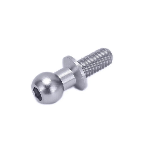 10 Pcs RC Aluminum Alloy Ball Link Track Rod Kit For TT01 TT02 RC Cars Rock Solid Upgrade Kit With Ball Screw Link Rods And Shock Absorber Ends, Light Weight And Durable Silver Finish For Stronger Steering And Smoother Rides.