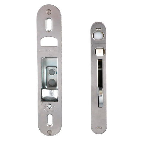 No Sweat Reachout Lock And Receiver Kit For Two Panel Gliding Patio Doors, silver metal hardware for vintage sliding doors.