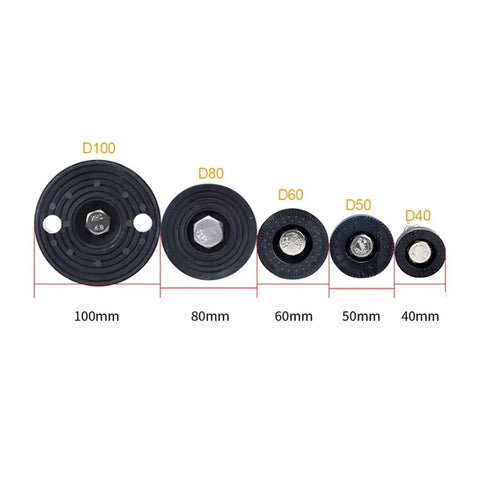 Premium Adjustable Furniture Leveling Feet With Rugged M8 Through M20 Threads Carbon Steel Swivel Legs And Heavy Duty Nylon Bases sizes D40 to D100