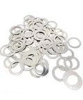 All-Purpose Stainless Steel Washer Set 320pcs Thin Gaskets 0.5/0.8/1mm Thick 15 Sizes M3 To M20 Includes 304 Stainless Shim Washers For Bolts And Screws Rustproof Heavy-Duty Fixes For Automotive Plumbing Furniture Electronics, assorted flat washers