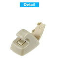 Close-up of Chevrolet Beige Sun Visor Clip One Pair For Cruze 2011-2016 And Cruze Limited 2016, part number 95994975 95994976
