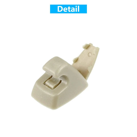 Close-up of Chevrolet Beige Sun Visor Clip One Pair For Cruze 2011-2016 And Cruze Limited 2016, part number 95994975 95994976