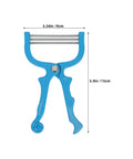 4 Piece Manual Facial Hair Remover Set With Spring Threading Tool For Women Portable Metal Hair Remover With Stainless Steel Springs And ABS Handle For No Fuss Gentle Painless Skin On Face Neck And Chin Travel Friendly, blue 15cm spring threading tool