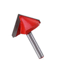 Estink V Groove Router Bit 6mm Shank Solid Alloy Double Edge Chamfer Cutter for clean beveling and engraving details.
