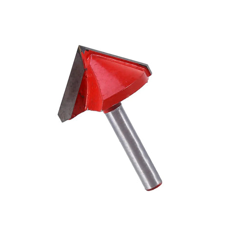 Estink V Groove Router Bit 6mm Shank Solid Alloy Double Edge Chamfer Cutter for clean beveling and engraving details.