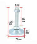 2pcs M12 Adjustable Leveling Feet Heavy Duty Carbon Steel Furniture Legs Beast Mode Stability Measurement Diagram