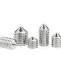Heavy Duty 667pc Box 304 Stainless Hex Socket Cone Point Grub Screws With Hex Key M2 M2.5 M3 M4 M6 M8 Assorted Screw Set Rust Proof Storage Case Pro Mechanic Handyman Tools Rock Solid Connections Pro Grade Gear No Fluff, assorted cone point grub screws