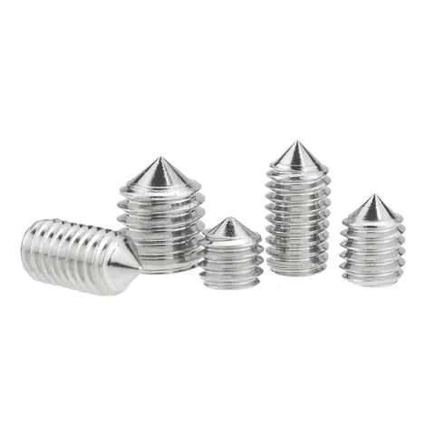 Heavy Duty 667pc Box 304 Stainless Hex Socket Cone Point Grub Screws With Hex Key M2 M2.5 M3 M4 M6 M8 Assorted Screw Set Rust Proof Storage Case Pro Mechanic Handyman Tools Rock Solid Connections Pro Grade Gear No Fluff, assorted cone point grub screws