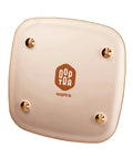 Copper Disk Bird Bath Purifier For Clean Water All Season, square view, showcasing triple-point support design, 99.9 percent pure copper