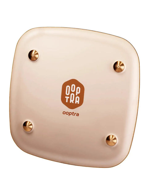 Copper Disk Bird Bath Purifier For Clean Water All Season, square view, showcasing triple-point support design, 99.9 percent pure copper