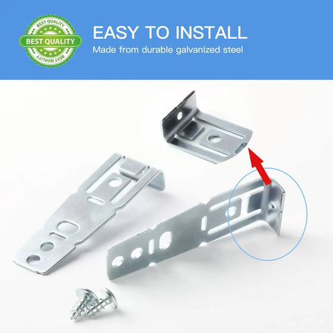 Two Pack Dishwasher Countertop Mounting Brackets Replacement WD01X21740 For GE And Hotpoint Dishwashers, Replaces WD01X10598 And PS11700868, Durable Fit, Easy Install, Universal Compatibility, Ideal OEM Style Support