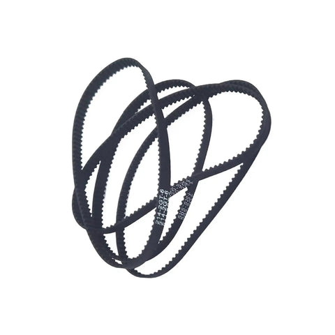 Five Pack 6mm Timing Belt Set 2GT 670 Size for gearhead friendly machinery, displayed in coiled arrangement.