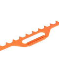 Plastic Frame Spacing Tool For Beekeeping, 1 Pack Beehive Frame Spacer, durable orange design with nine slots for easy hive management.