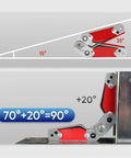 Image of Heavy Duty Magnetic Welding Positioner Fixture With Adjustable Angles For Secure Metalwork showing angle adjustments for precise alignment.