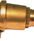 Heavy Duty 1000 Liter Active Split Solar Water Heater With Dual Coil Stainless Steel Tank And 120 Evacuated Vacuum Tubes For Serious Hot Water Needs SRCC Certified Solid Workhorse Plumbing Rig brass plumbing fitting close-up showing threaded end and valve.