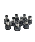 Set of ten Imperial tap chucks, part of the Rock Solid Manual Tapping Machine Nine Piece Vertical Thread Holder kit.