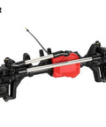 Front view of Beefed Up Portal Axle Upgrade Kit With Nylon Front And Rear Axles And Differential Lock for 1 by 10 RC Crawler TRX4 Defender Bronco TRX4 Chassis DIY Build Today