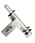 Heavy Duty Stainless Steel Slide Bolt Gate Latch Beefed Up Rock Solid Barn Door Security Lock With Countersunk Screws Rust Resistant Build, 170mm long.